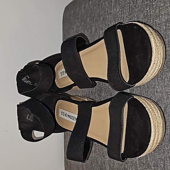 Steve Madden Comfortable Twine Wedge Heel Size 8 - Picture 1 of 8